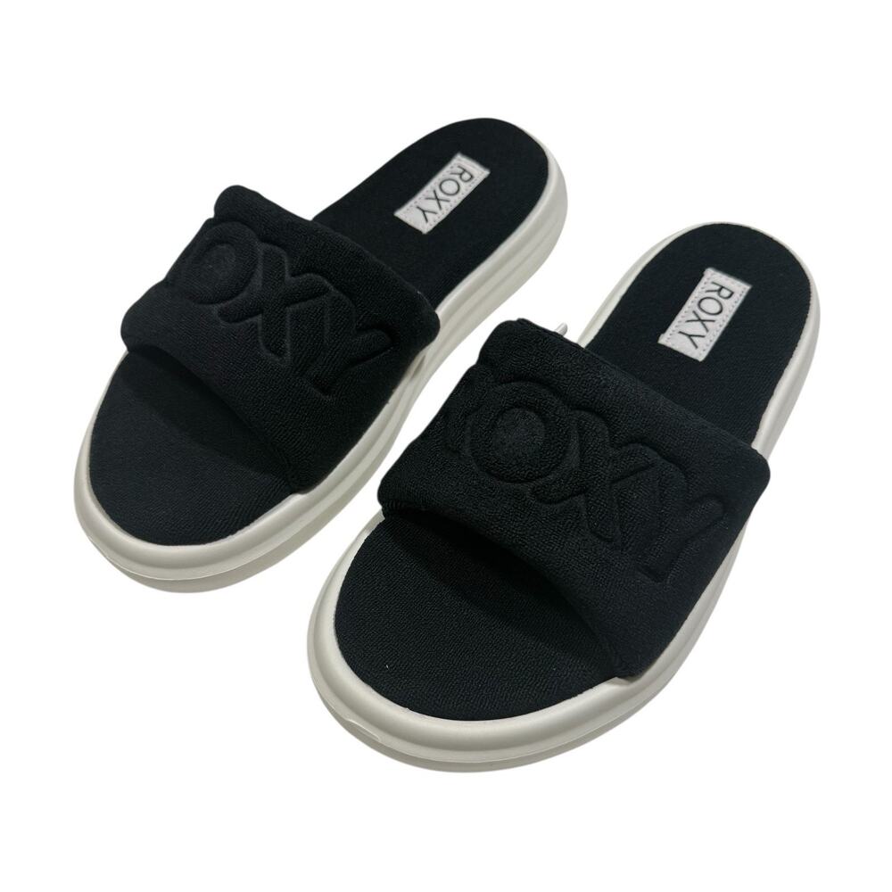 Roxy Gelato Sandals Women's Black Slip On Comfort Platform Slides SZ/9